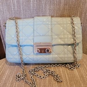 Christian Dior New Lock Pouch Mini in Quilted Cannage Patent Leather